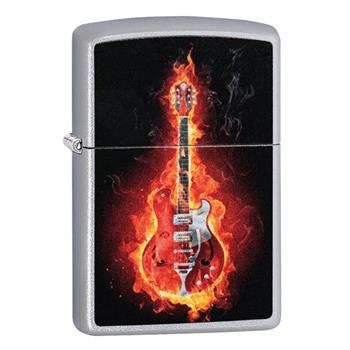  Guitar in Flames Zippo