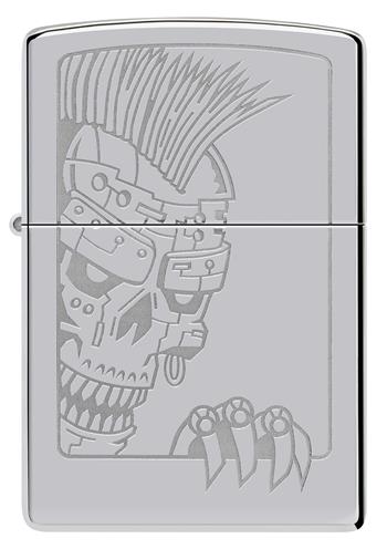  ZIPPO MOHAWK SKULL DESIGN
