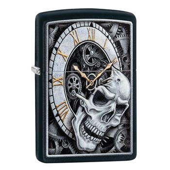  Skull Clock Zippo