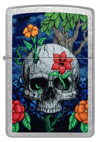  ZIPPO SKULL SPROUT DESIGN