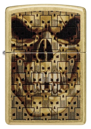  ZIPPO SKULLS ON SKULLS DESIGN